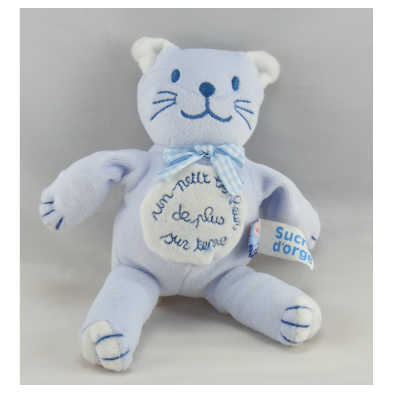 Doudou Chat rose un petit bonheur de plus sur terre SUCRE D'ORGE