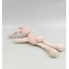 Mini doudou lapin rose rayé TROUSSELIER