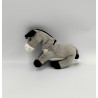 Peluche ane gris noir blanc