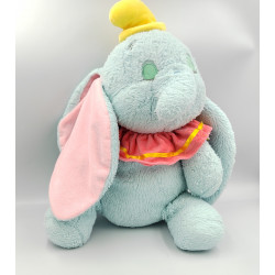 Doudou peluche éléphant bleu ciel Dumbo Disney