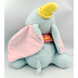 Doudou peluche éléphant bleu ciel Dumbo Disney