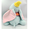 Doudou peluche éléphant bleu ciel Dumbo Disney