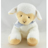 Doudou mouton blanc noeud rose ANNA CLU PLUSH