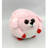 Doudou boule balle chien rose rouge TOI TOYS