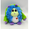 Peluche monstre bleu vert violet Monstaz Benny TY