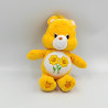 Peluche Bisounours orange Groscopain fleurs CARE BEARS