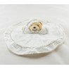 Doudou plat blanc ours dragée KALOO