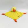 Doudou plat canard jaune orange FINTRO