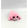 Doudou peluche phoque rose gros yeux brillant TY