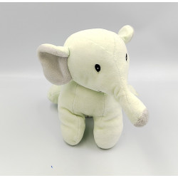 Doudou musical éléphant vert pastel