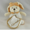 Doudou lapin beige blanc Natoudou EVEIL ET TENDRESSE