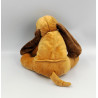 Peluche chien marron beige blanc