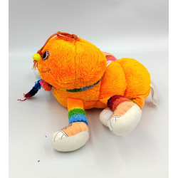 Peluche mille pattes orange Legggggs Année 80
