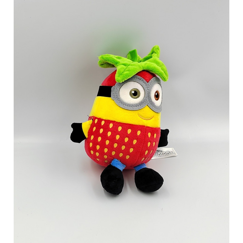 Peluche Minion déguisé en fraise ILLUMINATION