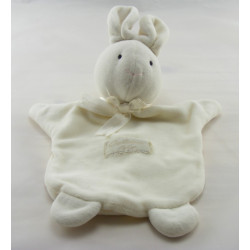 Doudou marionnette lapin blanc Calidoux Nature HISTOIRE D'OURS