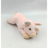 Doudou peluche cochon rose gris NATURE PLANET