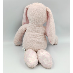 Doudou peluche lapin rose étoiles CASA