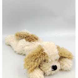 DOUDOU PELUCHE CHIEN COUCHÉ ÉCRU MARRON GIPSY