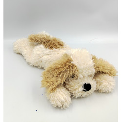 DOUDOU PELUCHE CHIEN COUCHÉ ÉCRU MARRON GIPSY