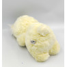 Ancienne peluche oiseau hibou chouette jaune AJENA