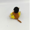 Mini Doudou peluche singe marron jaune noir ORANGUTAN NATURE PLANET 