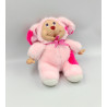 Ancienne peluche chien rose nez coeur GIOCHI PREZIOSI