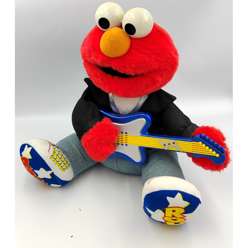 Peluche intéractive Elmo Rock Guitare rue sésame TYCO 1997