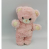 DOUDOU PELUCHE OURS ROSE BOULGOM