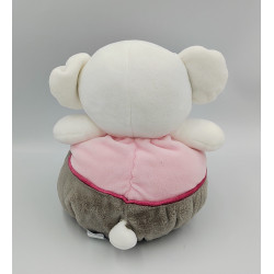 Doudou koala blanc rose gris Rondoudou GIPSY