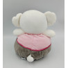 Doudou koala blanc rose gris Rondoudou GIPSY