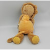 Doudou lion jaune orange les Zazous MOULIN ROTY
