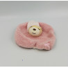 Doudou Plat carré ours endormi rose K KALOO