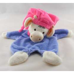 Doudou musical Vache violet rose NOUNOURS