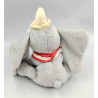 Doudou peluche éléphant gris Dumbo col rouge DISNEY NICOTOY