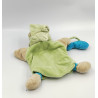 Doudou et Compagnie plat marionnette vert ours Theodore avec poisson