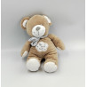 Doudou ours beige blanc étoiles Ma petite étoile POMMETTE