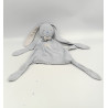Doudou plat lapin bleu blanc étoiles TEX BABY état moyen