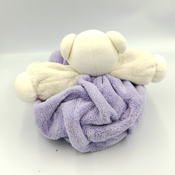 Doudou ours plume blanc mauve KALOO