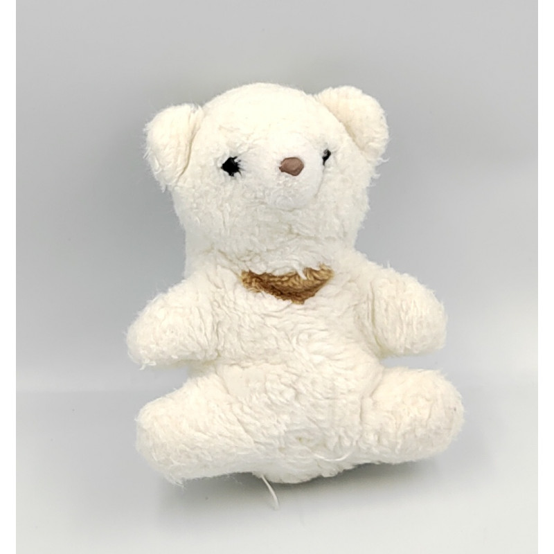 Ancienne peluche ours blanc beige NOUNOURS