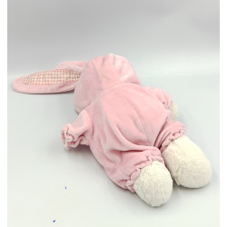 Doudou ours lapin blanc rose vert oiseau NICOTOY