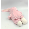 Doudou ours lapin blanc rose vert oiseau NICOTOY