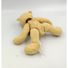 Doudou ours beige noeud marron SIPLEC