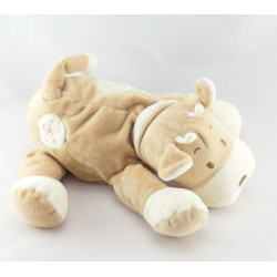 Doudou girafe robe verte foulard orange GERCA 20 cm