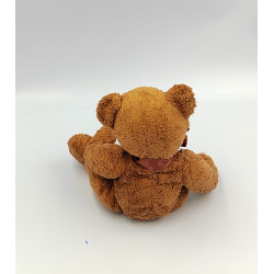 Doudou ours marron noeud SIPLEC