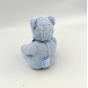 Ancien doudou peluche ours bleu carreaux éponge NOUNOURS