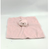 Doudou plat chat rose