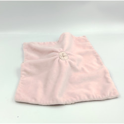 Doudou plat chat rose