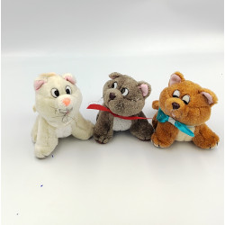 Ancienne Peluche chats Toulouse Blériot Marie Les Aristochats DISNEY MATTEL année 90