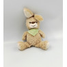 Doudou lapin beige foulard vert ALTHANS CLUB