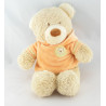 Doudou musical ours sweat capuche orange NICOTOY